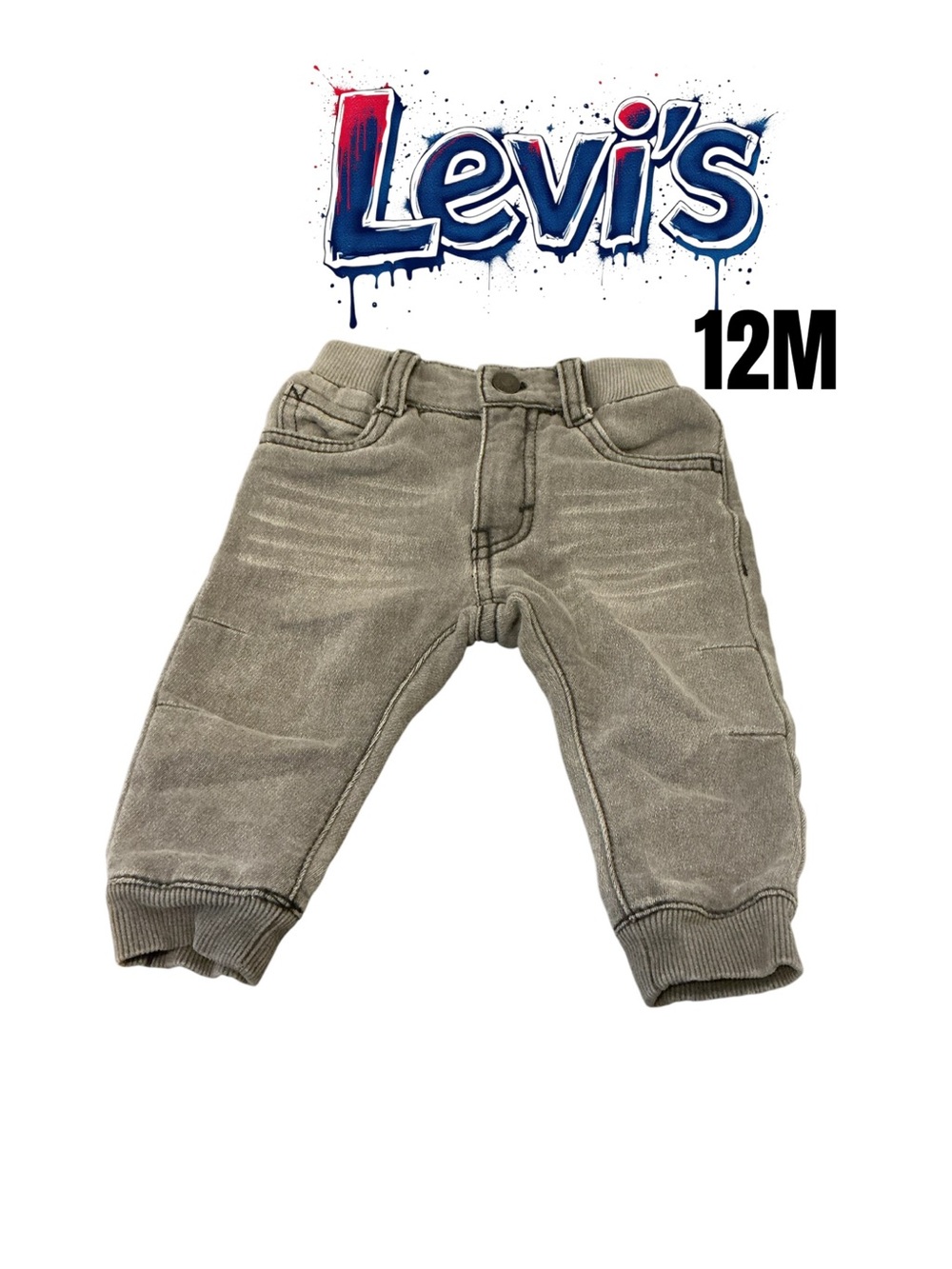 Levi's Toddler Jogger Jeans Gray size 12 months